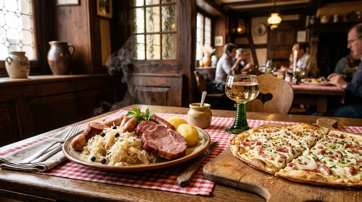 Mulhouse restaurant alsacien : winstubs, choucroute et flammekueche
