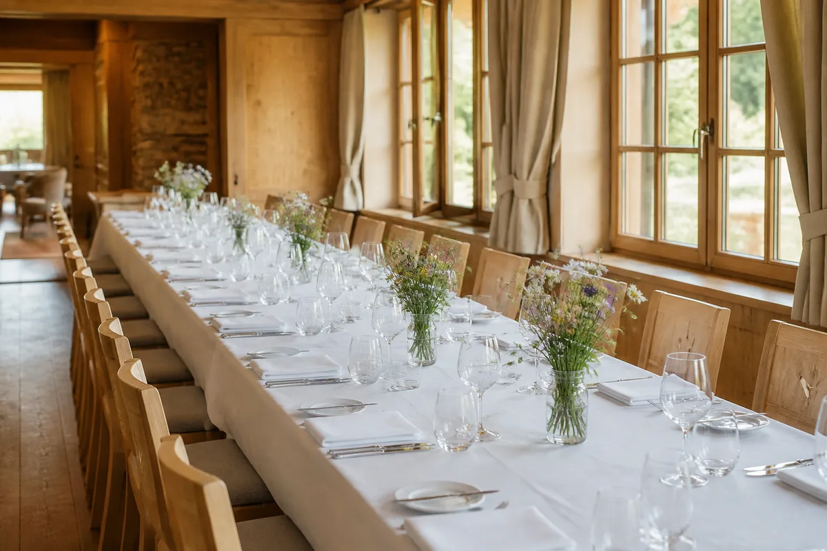 Séminaire d'entreprise en Alsace : bien choisir la table